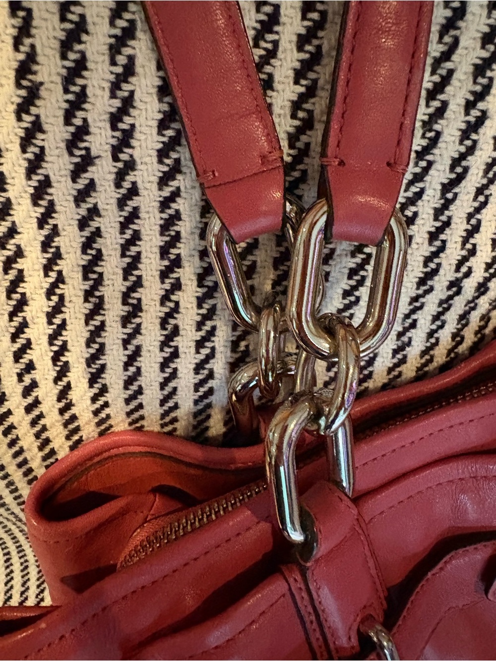 Coach Vintage Rose Pink Chelsea Leather Double-Handle Shoulder Bag - Picture 3 of 16